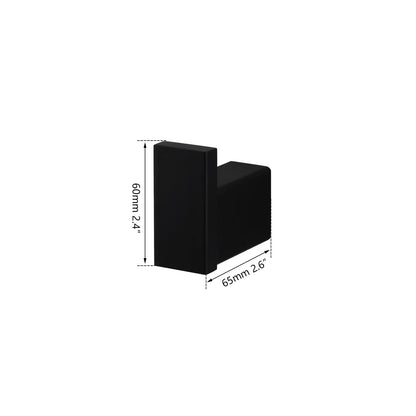 DecorBites™ Black Matte Stainless Steel Bathroom Hardware Set: Paper Holder, Toothbrush Holder, Towel Bar & Accessories