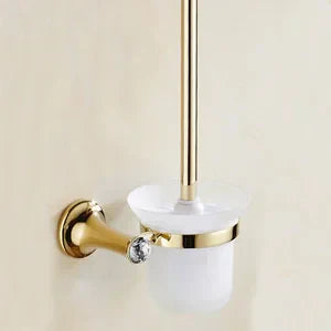 DecorBites™ Gold Bathroom Hardware Set: Towel Rack, Toilet Paper Holder, Towel Bar, Hook