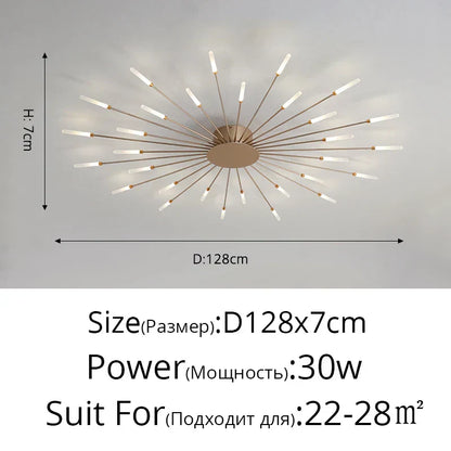 DecorBites™ LED Acrylic Ceiling Light Fixture for Bedroom Hall Living Room Kids, Modern Luster