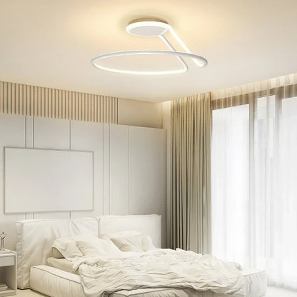 DecorBites™ Aluminum LED Chandelier: Modern Minimalist Bedroom Kitchen Lighting Fixtures