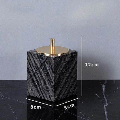 DecorBites™ Ancient Wood Grain Marble Bathroom Set with Luxury Accessories