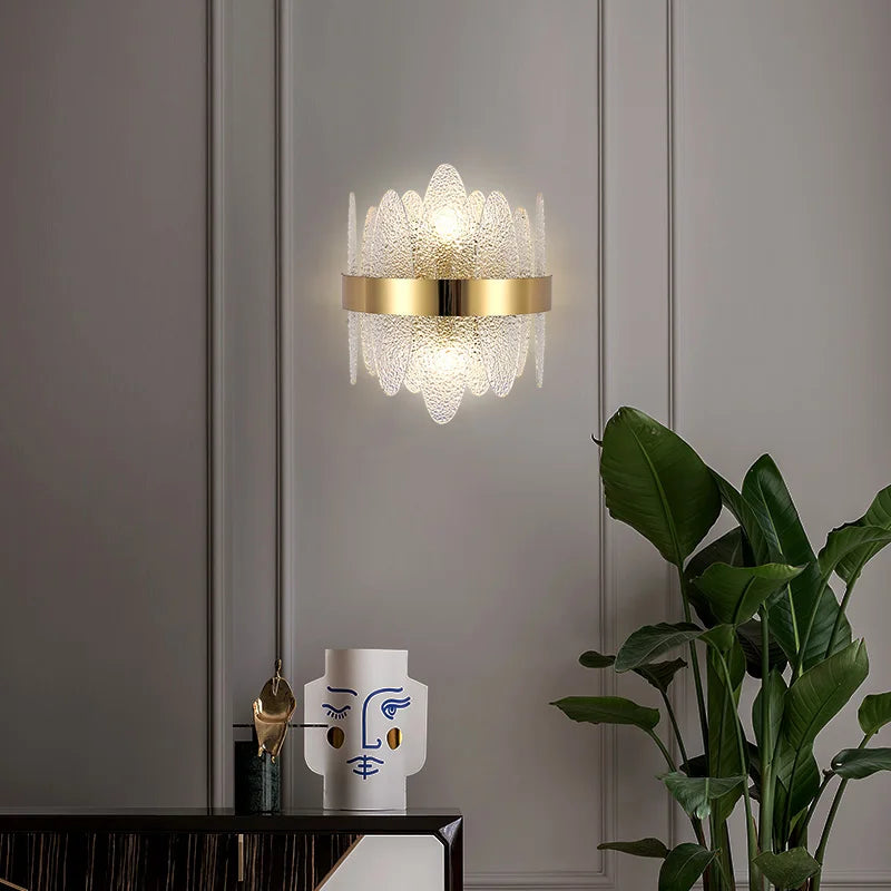 DecorBites™ Gold Black LED Wall Sconce Light for Bedroom Corridor