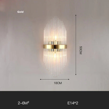 DecorBites™ Gold Black LED Wall Sconce Light for Bedroom Corridor