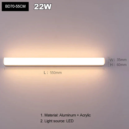 DecorBites™ LED Mirror Light Wall Sconces - Indoor Home Lighting for Living Room & Bedroom