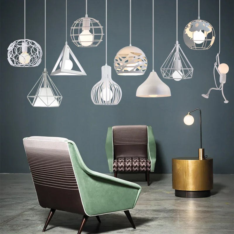 ™ Industrial Pendant Lights: Modern LED Hanging Lamps for Home Living Room Kitchen Decor