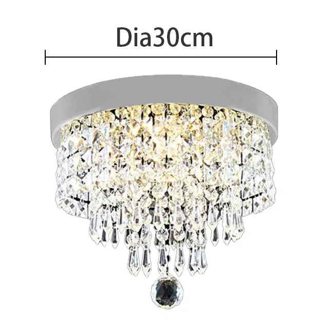 DecorBites™ Crystal Chandelier Ceiling Lamp - Entrance Kitchen Chandeliers Fixtures Home Decor