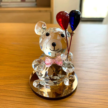 DecorBites™ Glassblown Animal Figurines Crystal Statuette Collectible Home Decor Gift