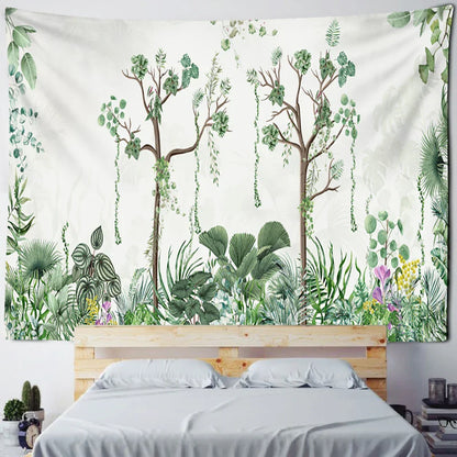 DecorBites™ Banana Tree Mist Tapestry Wall Hanging Boho Hippie Polyester Home Decor