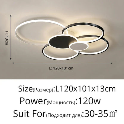 DecorBites™ LED Ceiling Chandelier Light for Living Room Bedroom Dining Hall Indoor Lighting Fixtures