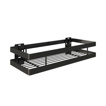 DecorBites™ Black SUS 304 Bathroom Shelf Shower Storage Basket Holder for Shampoo & Bath Essentials
