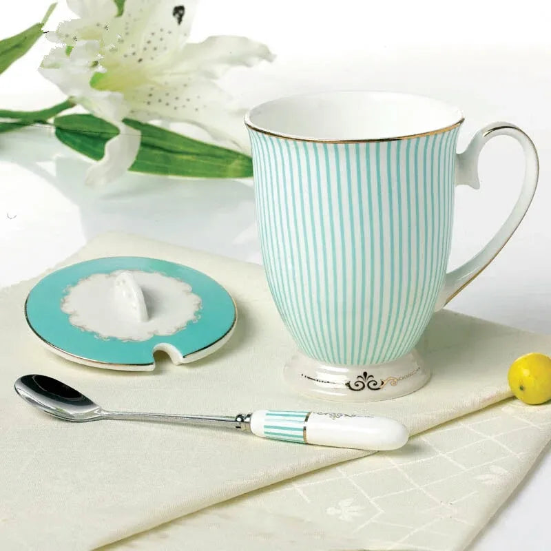 DecorBites™ Bone China Tea Set, Phnom Penh Pot, Cups, Mugs, Plates, Home Decor