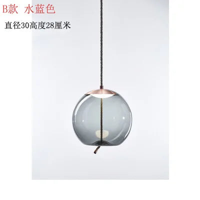 ™ Hemp Rope Knot Pendant Lights - Suspendu Glass Hanging Lamp