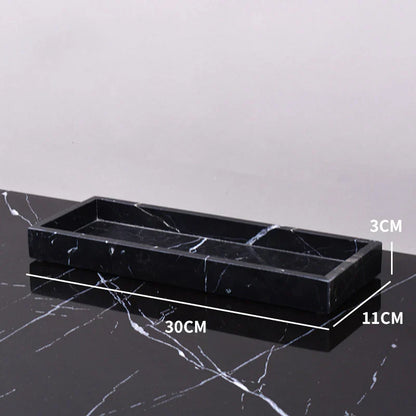 DecorBites™ Black Marquina Marble Bathroom Set cue.opti