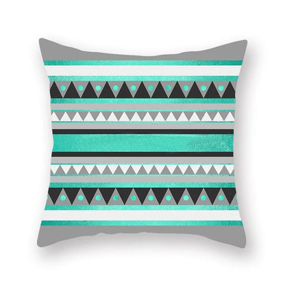 ™ Green Geometric Pillowcase - Nordic Classic Design for Home Decor and Comfort