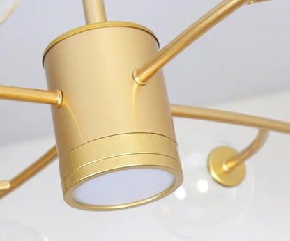 DecorBites™ Black Glass Ball Molecule Chandelier - Nordic Luxury Design