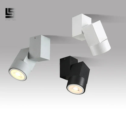 DecorBites™ 5W Adjustable Angle Downlight Chrome/White/Black Surface Mount Warm/Natural White