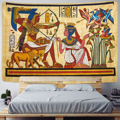 DecorBites™ Animal Psychedelic Tapestry: Hippie Bohemian Home Decor Yoga Mat for Living Room & Bedroom