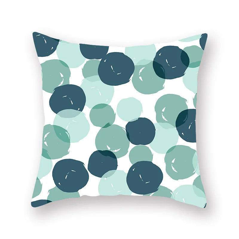 ™ Green Geometric Pillowcase - Nordic Classic Design for Home Decor and Comfort