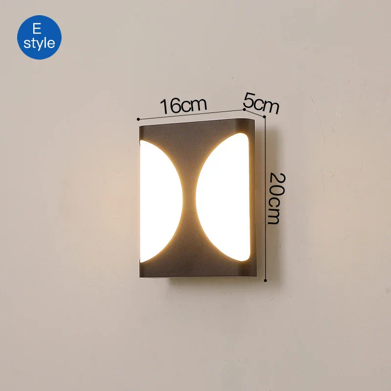 DecorBites™ LED Outdoor Wall Sconce Light for Courtyard Patio Garden Front Door