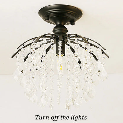 DecorBites™ Crystal Ceiling Light: Luxury Modern Chandelier for Home Living Spaces