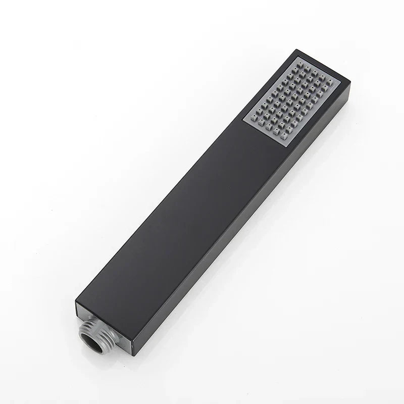 DecorBites™ Black High Pressure Hand-held Shower Head for Water Saving and Bathroom Rainfall