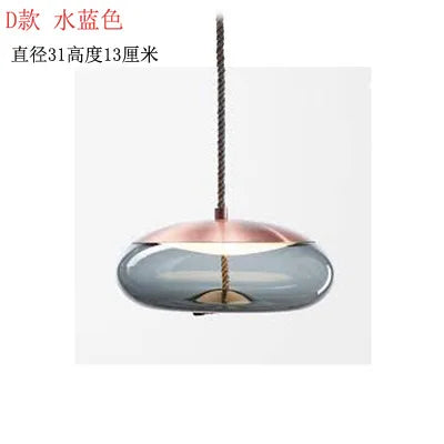 ™ Hemp Rope Knot Pendant Lights - Suspendu Glass Hanging Lamp