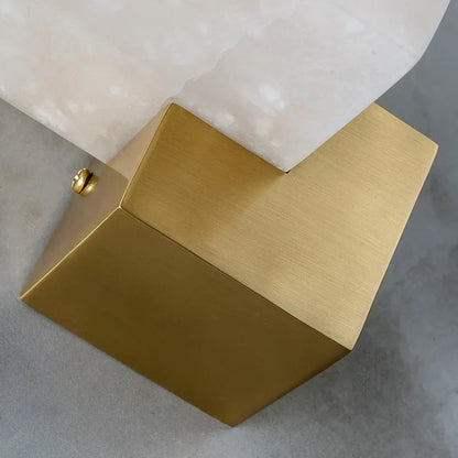 DecorBites™ Jade Wall Lamps: Modern LED Square Marble Lighting Fixtures for Home Decor