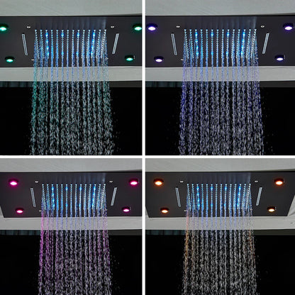 DecorBites™ LED Rainfall Shower Head Ceiling Mount Large Size for Bathroom Shower