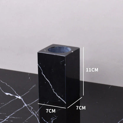 DecorBites™ Black Marquina Marble Bathroom Set cue.opti
