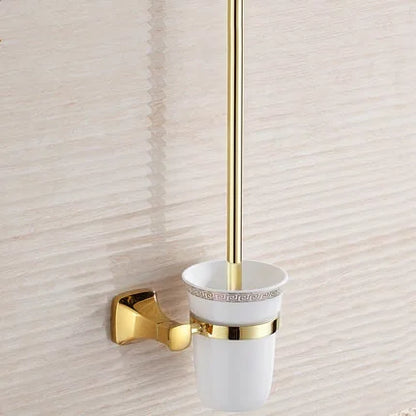 ™ Gold Bathroom Hardware Set for Towels, Paper, Brushes, and More