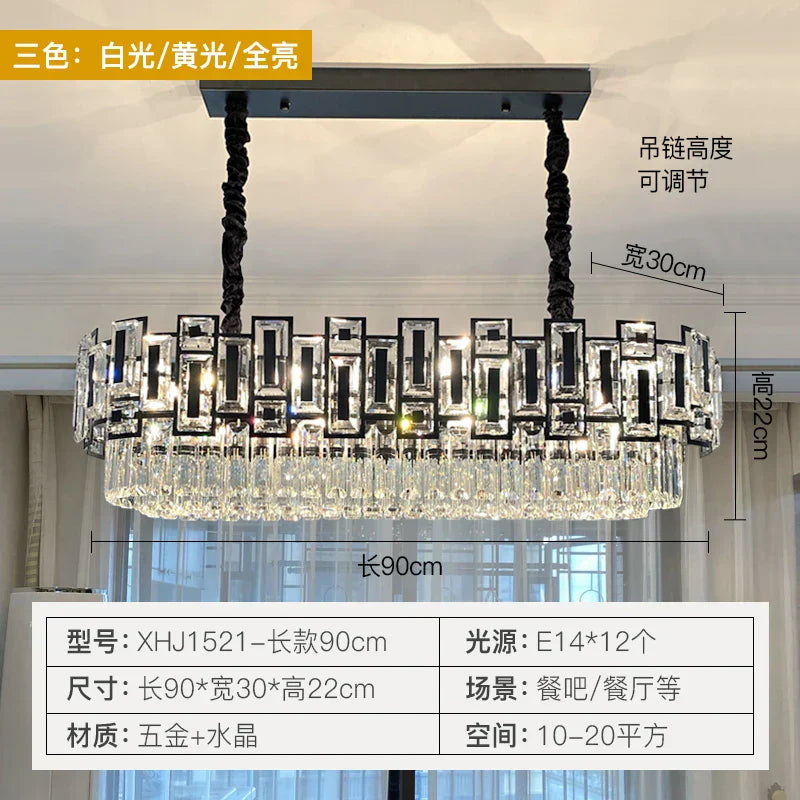 DecorBites™ Crystal Chandelier: Elegant Lighting for Home, Living Room, Bedroom, Kitchen