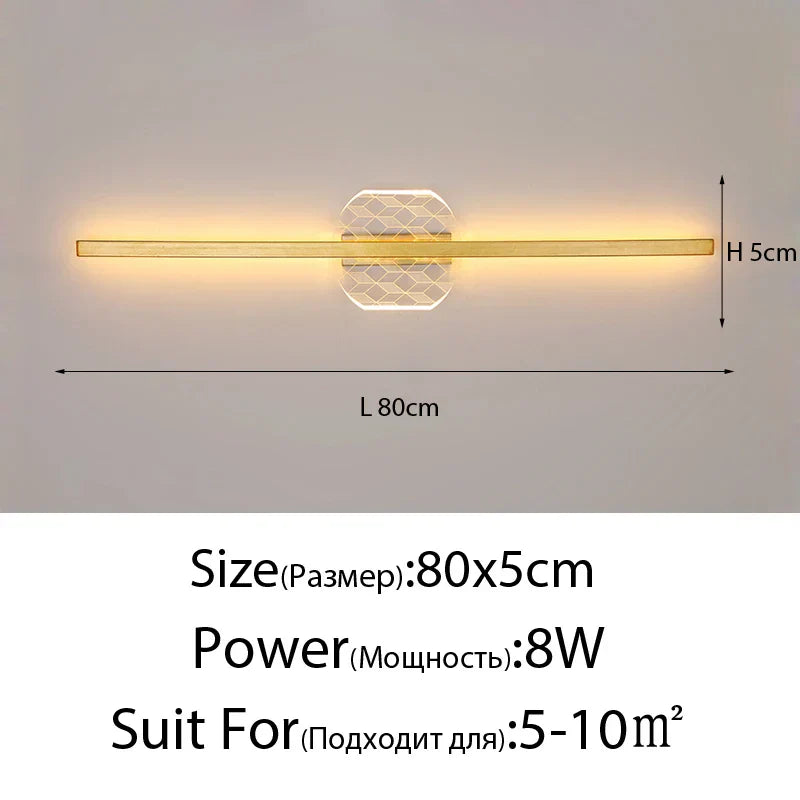 DecorBites™ LED Mirror Wall Lamp for Modern Minimalist Decor