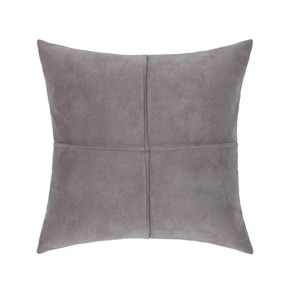 DecorBites™ Cross Faux Suede Throw Pillow Cover for Car Couch Sofa Bed Home Decor