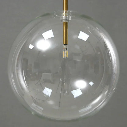 DecorBites™ Gold Glass Ball Pendant Lights for Dining Room and Kitchen
