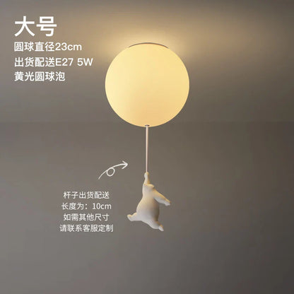 DecorBites™ Bear LED Ceiling Light: Modern Cartoon Warmth for Kids Rooms, Bedroom, Living Room Lighting