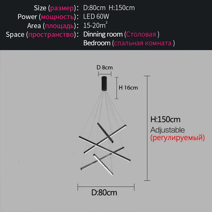 DecorBites™ Bedroom Ceiling Lamp LED Modern Nordic Decor Master Room Warm Romantic