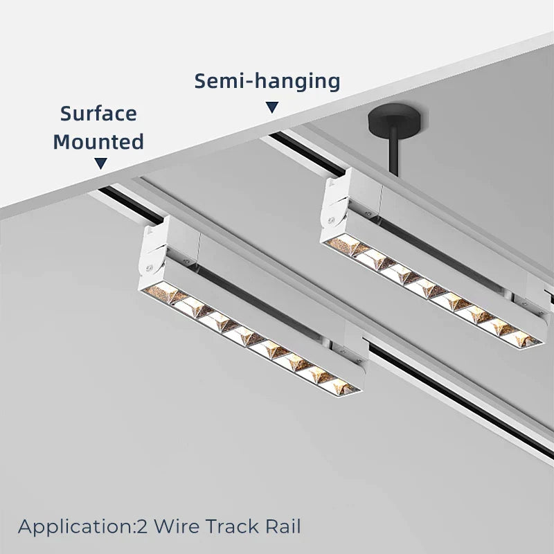 DecorBites™ LED Track Lamps: Modern 20/30W Ceiling Rail Floodlight for Living Room, Store Lighting