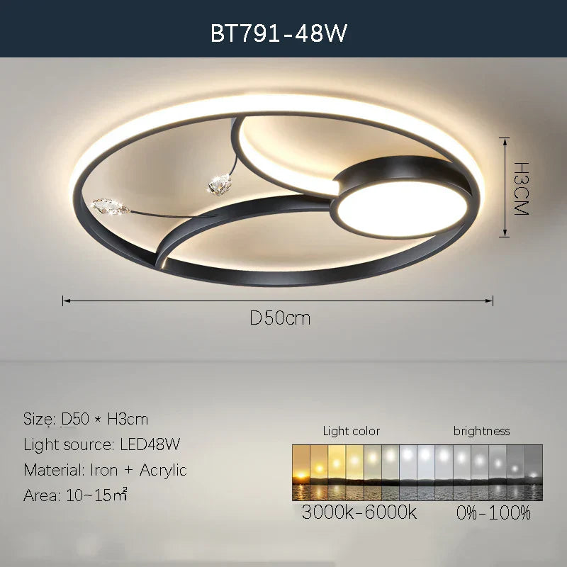DecorBites™ LED Chandelier: Modern Whole House Indoor Lighting for Bedroom, Living Hall, and Dining Room