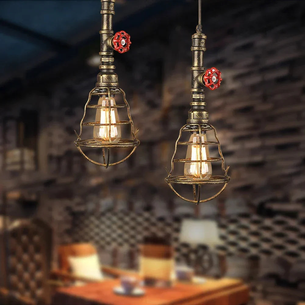 ™ Industrial Retro Loft Pendant Light Water Pipe Ceiling Lamp
