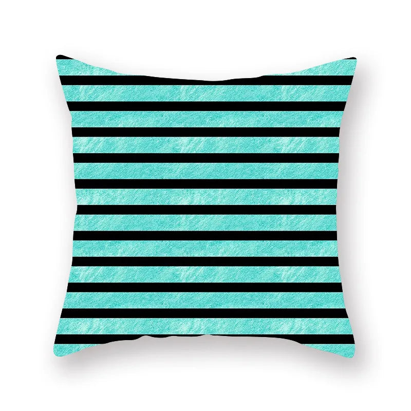 ™ Green Geometric Pillowcase - Nordic Classic Design for Home Decor and Comfort