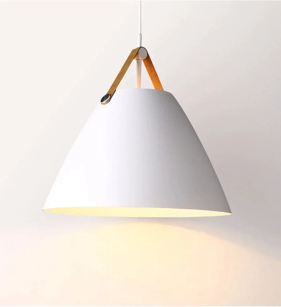 DecorBites™ Leather and Iron Finish Pendant Light Fixture for Kitchen Dinning Living Room