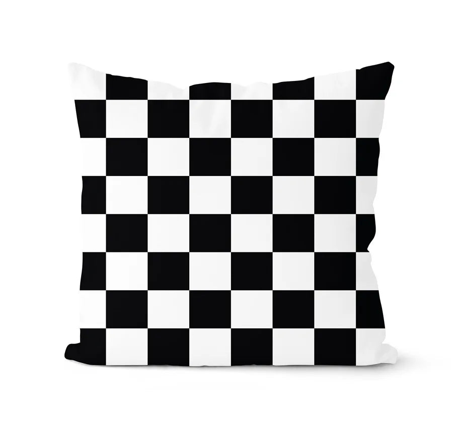 DecorBites™ Geometric Black & White Pillowcase Set – Home Sofa Decoration Cushion