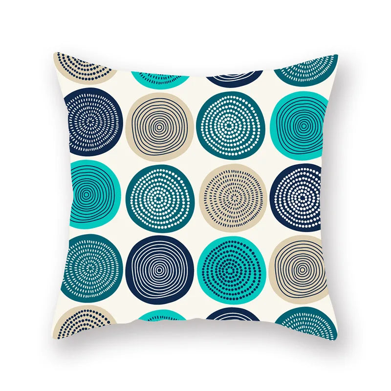 ™ Green Geometric Pillowcase - Nordic Classic Design for Home Decor and Comfort
