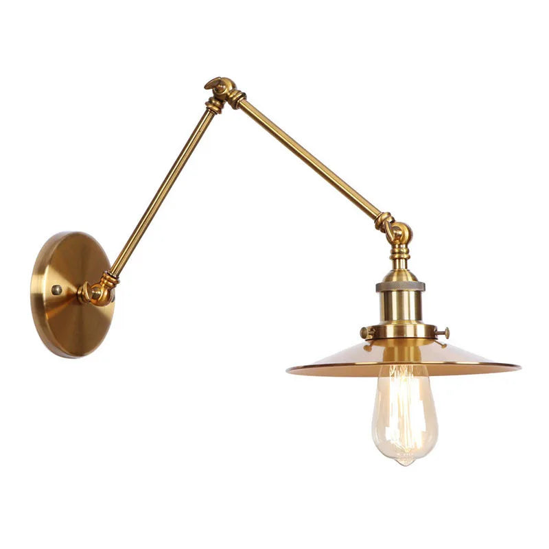 DecorBites™ Adjustable Long Arm Wall Light - Flexible Gold Lamp for Modern Spaces