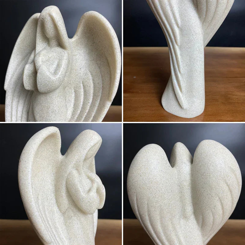 DecorBites™ Angel Wing Girl Resin Statue for Home Decor