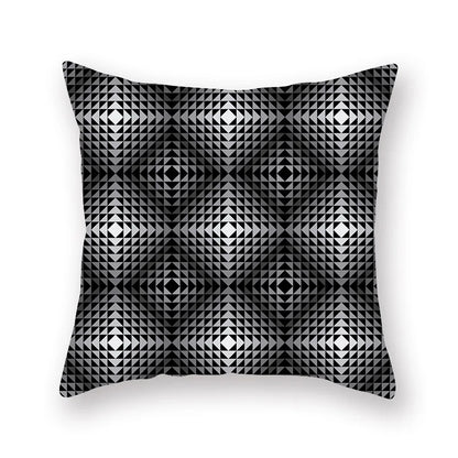 DecorBites™ Geometric Star Stripe Print Pillowcase - Wholesale, 45x45cm