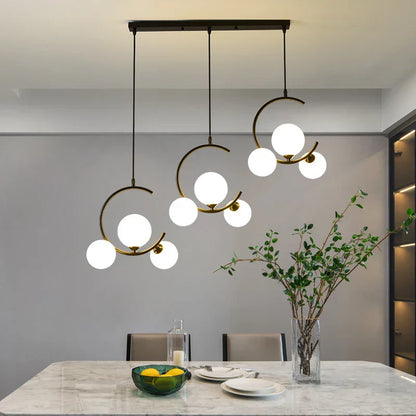 DecorBites™ Glass Ball Pendant Light | Modern Nordic G9 LED Lamp for Living Room & Bedroom