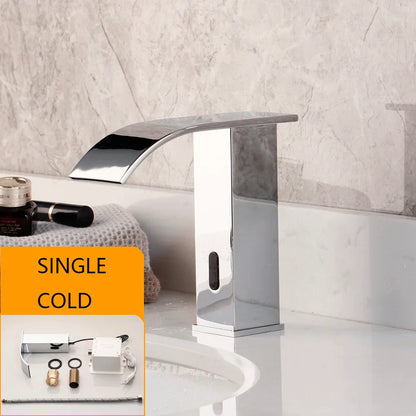 DecorBites™ Automatic Sensor Water Mixer Crane Deck Mounted Bathroom Faucet