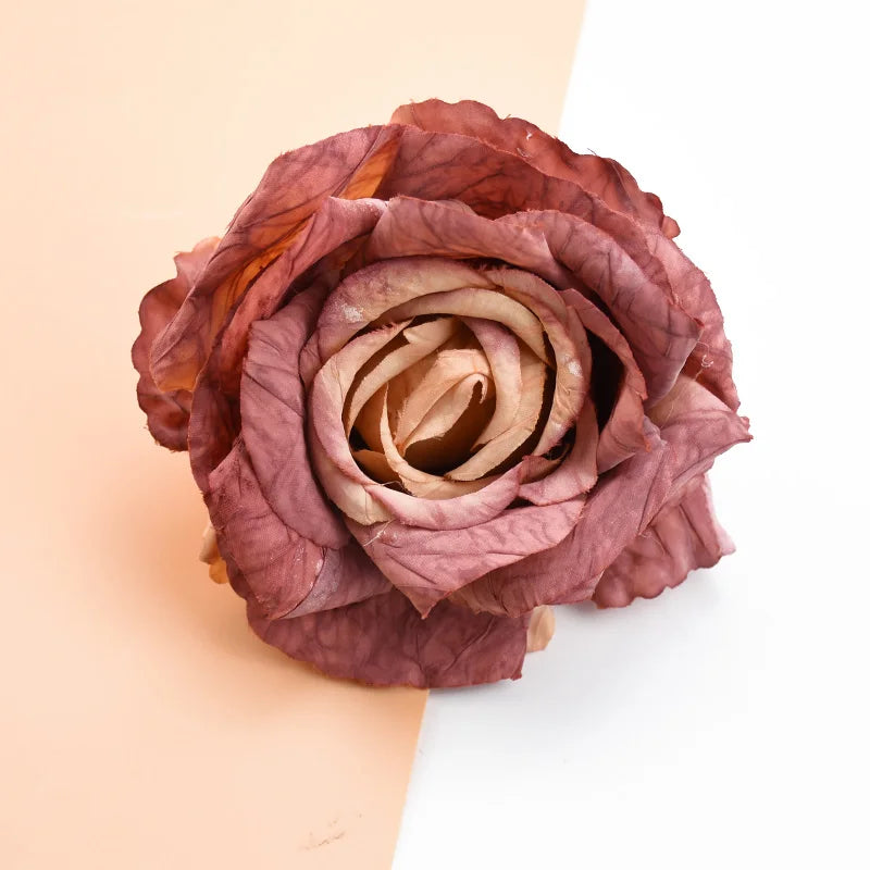 DecorBites™ 9CM Silk Roses Artificial Flowers for Home Decor, DIY, Gifts, Weddings