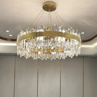 DecorBites™ Crystal Chandelier Pendant Light for Luxury Living Room, Bedroom, Dining, Kitchen & Home Décor